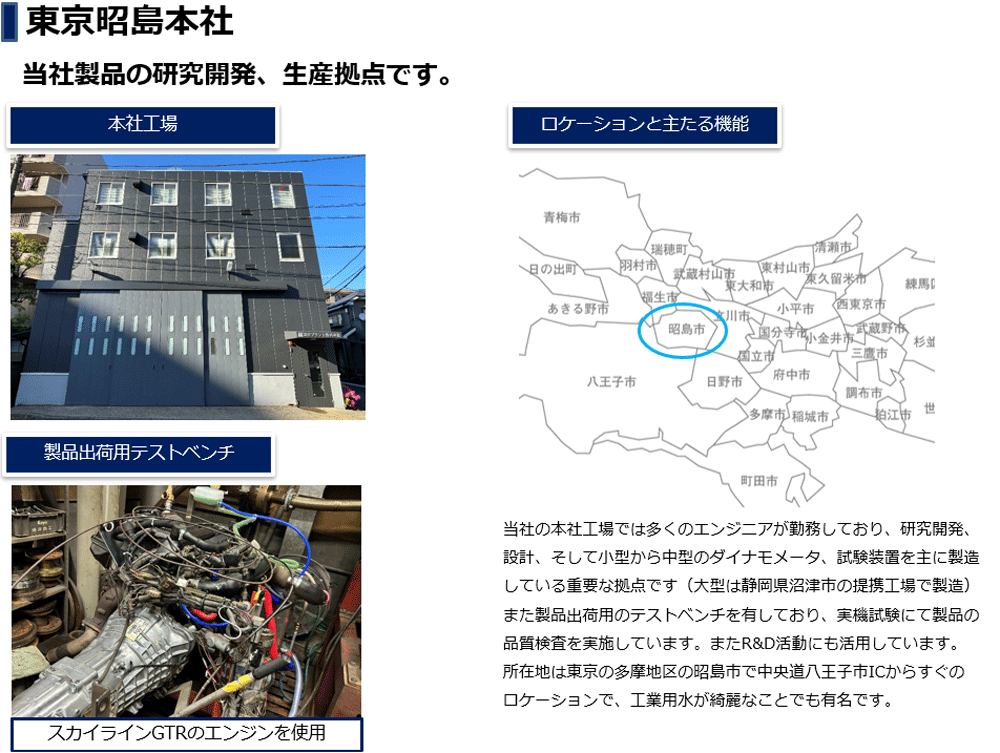 東京プラント 東京昭島本社